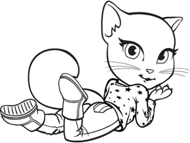 Dibujo de Linda Angela para Colorear