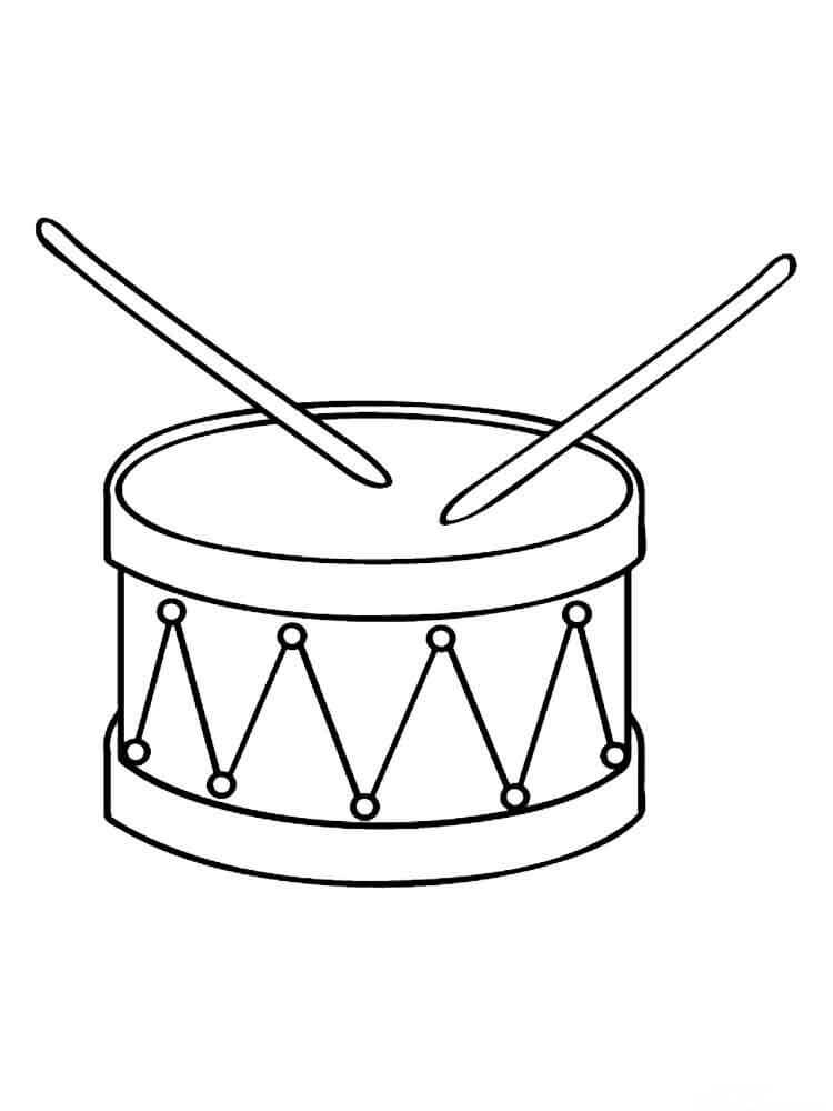 Dibujo de Buen Tambor para Colorear