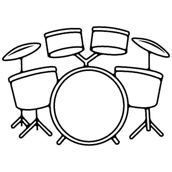 Dibujo de La batería para Colorear