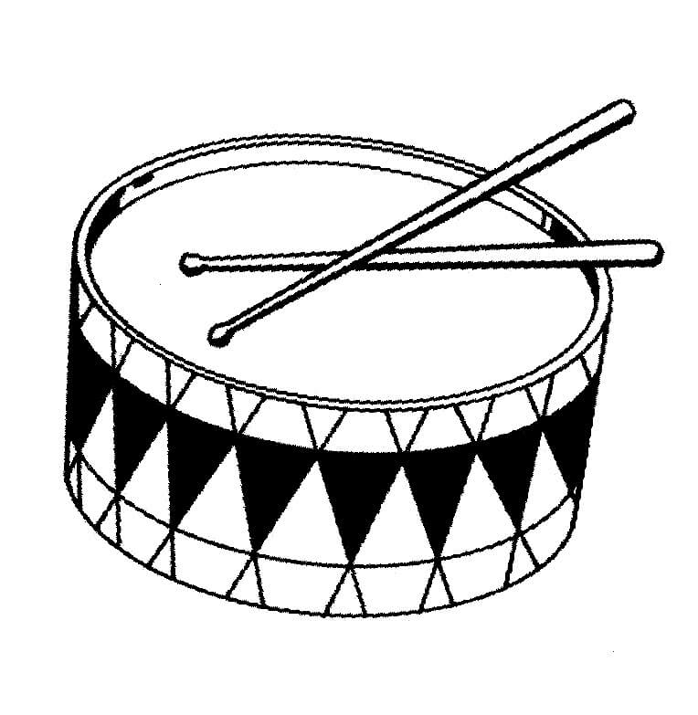 Dibujo de Gran Tambor para Colorear