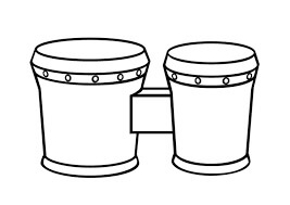 Dibujo de Tambor Bongo para Colorear
