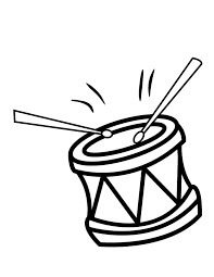 Dibujo de Tambor de Dibujo para Colorear