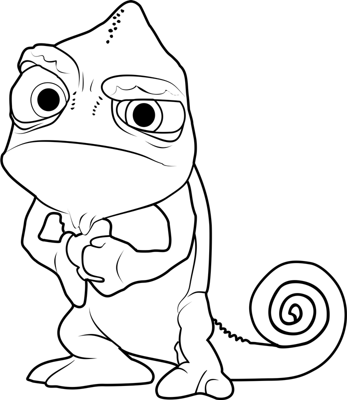 Dibujo de Pascal Enojado para Colorear