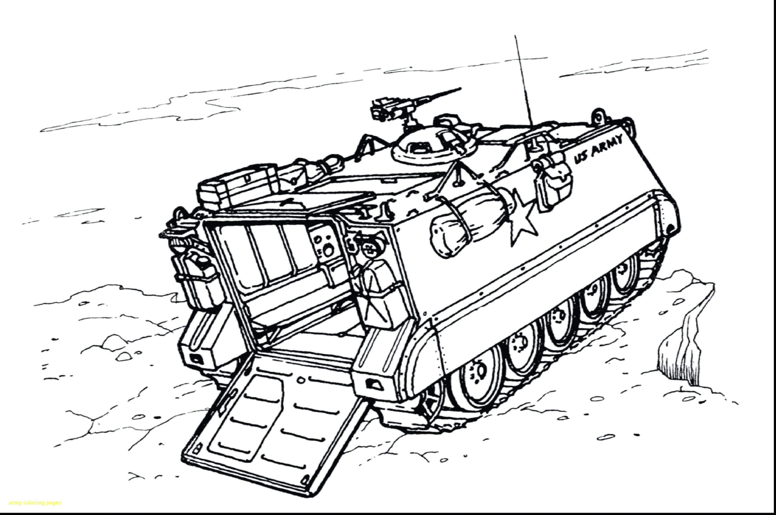 Dibujo de Tanque Anfibio para Colorear