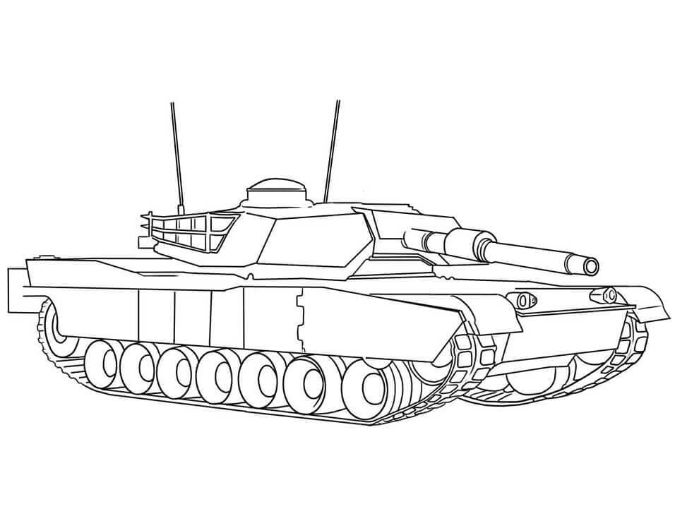Dibujo de Tanque Fresco para Colorear