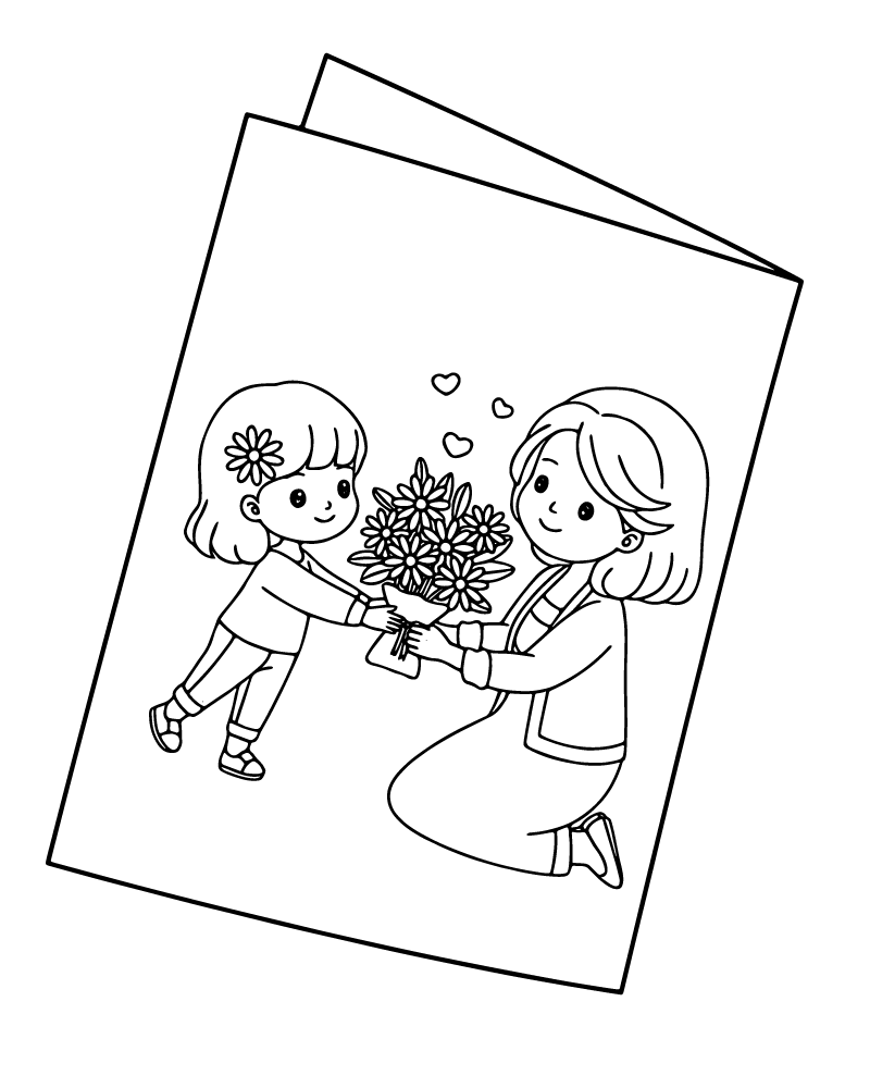 Dibujo de Happy Mother S Day Coloring Page para Colorear