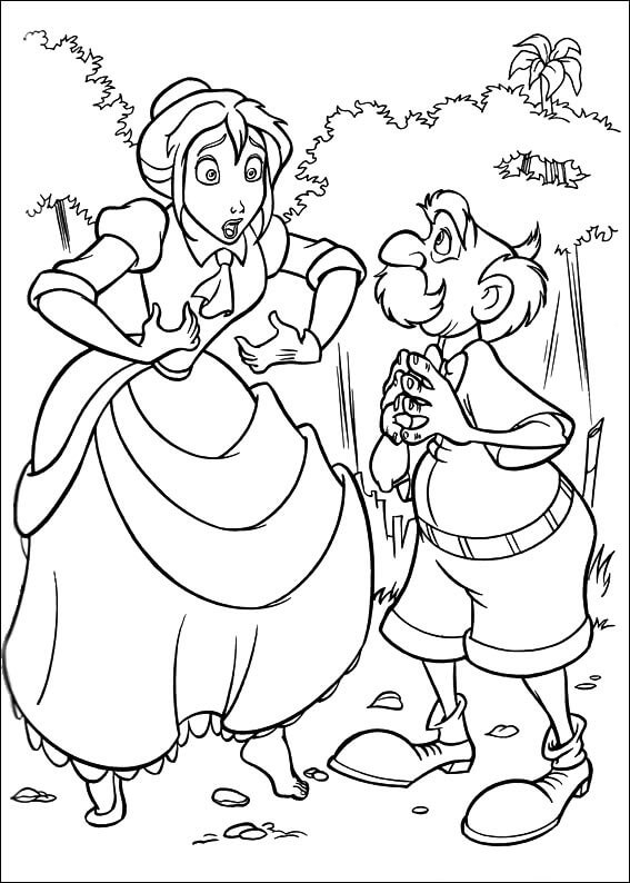 Dibujo de Jane y Q Porter para Colorear