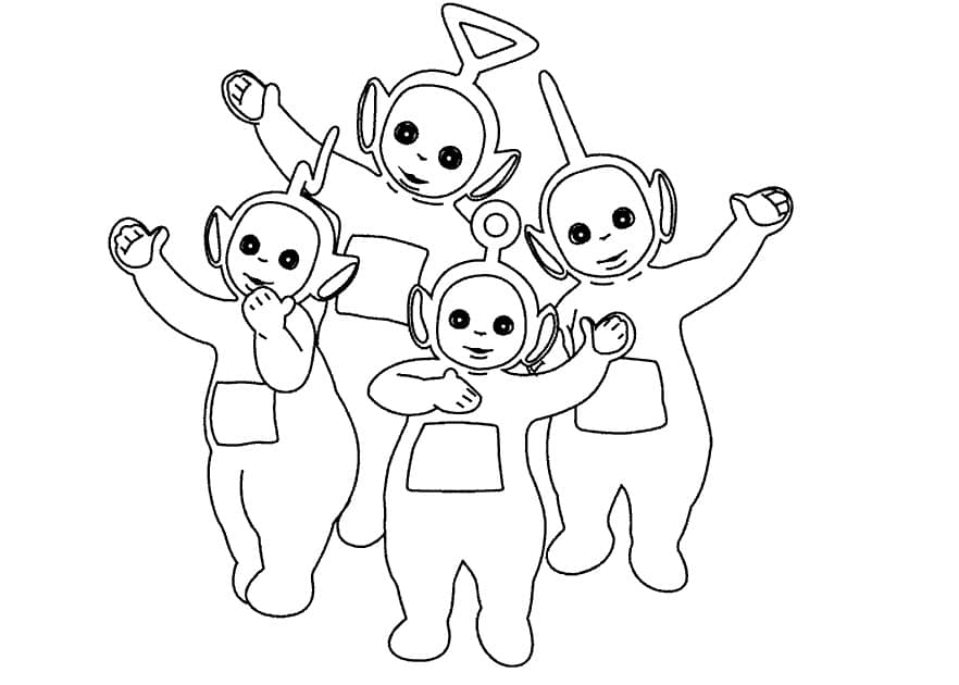Dibujo de Encantadores Teletubbies para Colorear