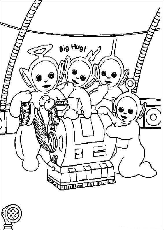 Dibujo de Impresionantes Teletubbies para Colorear