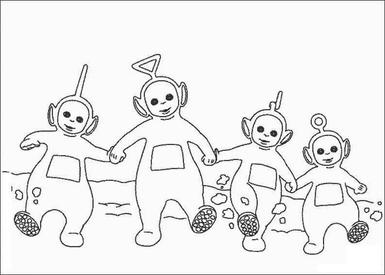 Dibujo de Teletubbies para Colorear
