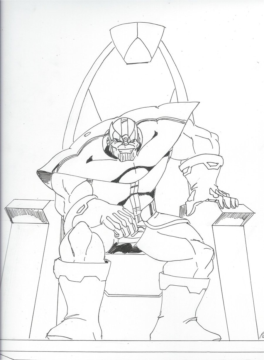 Dibujo de 1540351457 Thanos Black And White By Robertmacquarrie1 D5cwjfr para Colorear