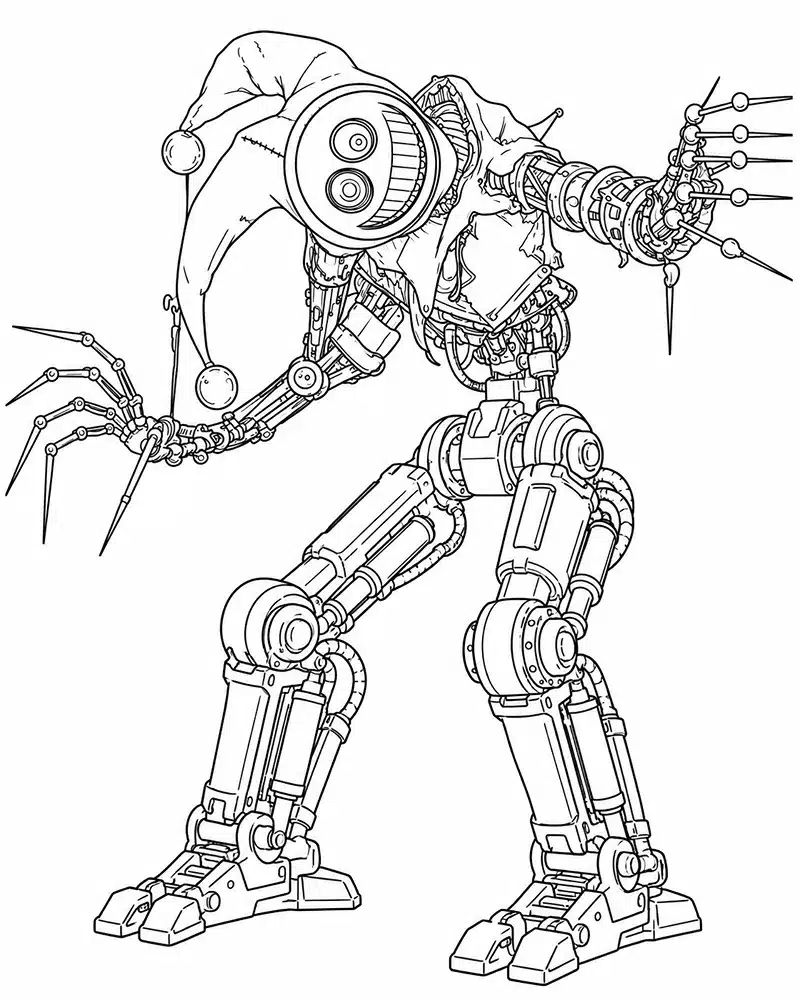 Dibujo de Prototype Caminante Mecanico página para Colorear