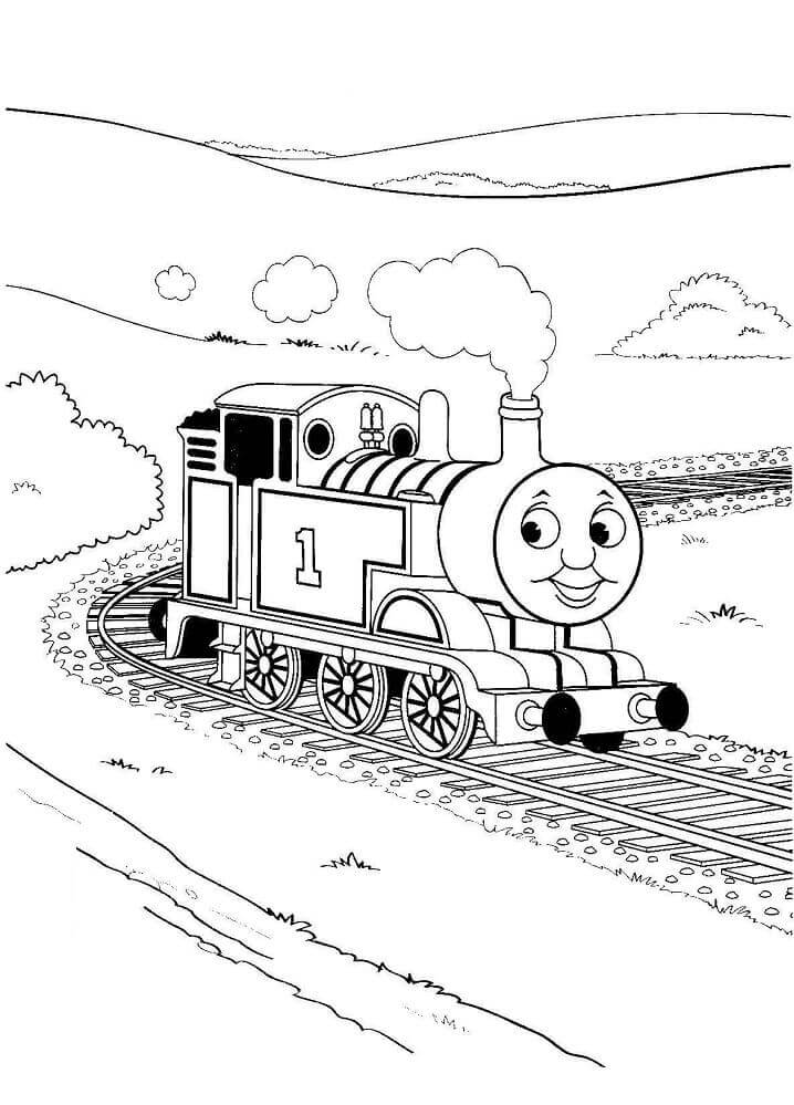 Dibujo de Thomas el Tren 1 para Colorear