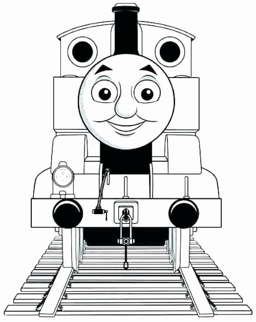 Dibujo de Thomas el Tren Divertido para Colorear