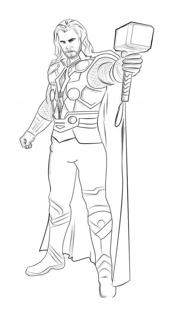 Dibujo de Buen Thor para Colorear