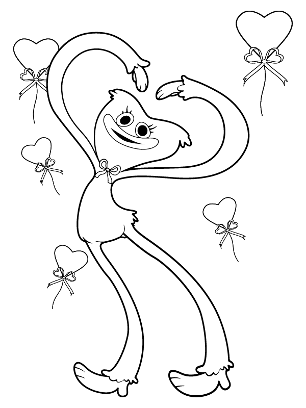Dibujo de Página para Colorear de Kissy Missy Encantador para Colorear