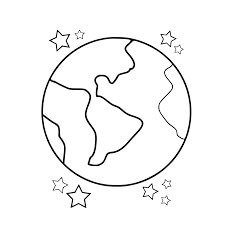 Dibujo de Bonita Tierra para Colorear