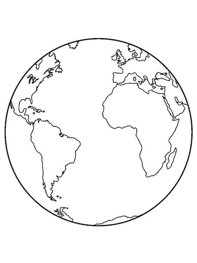 Dibujo de Hermosa Tierra para Colorear