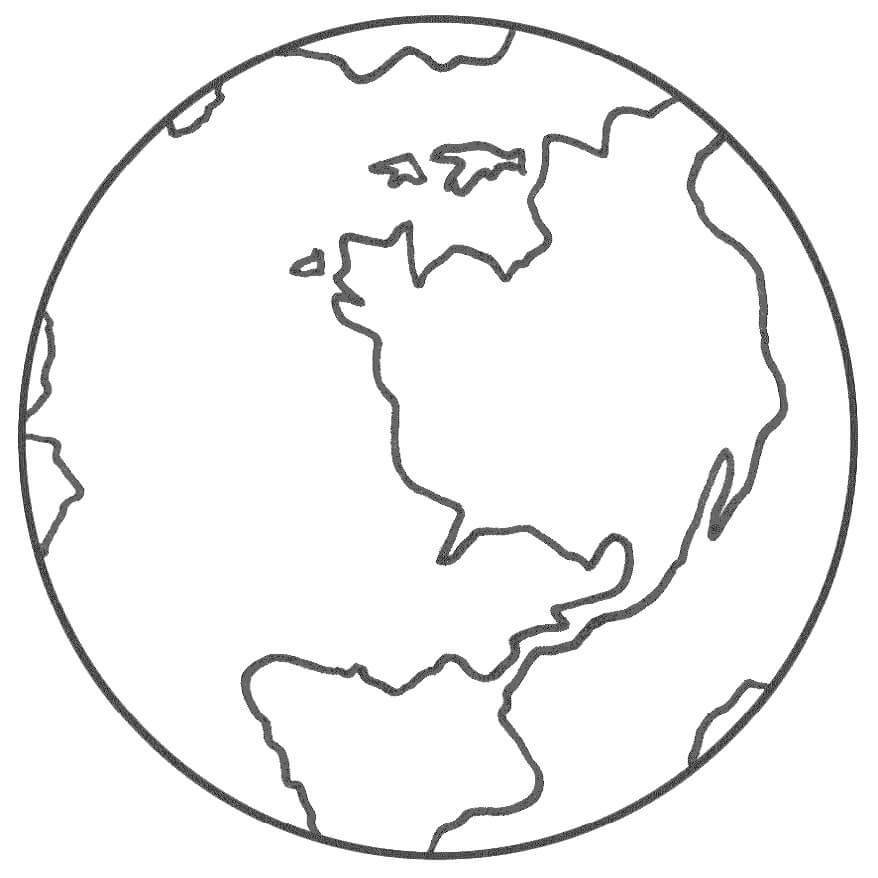 Dibujo de Tierra Asombrosa para Colorear