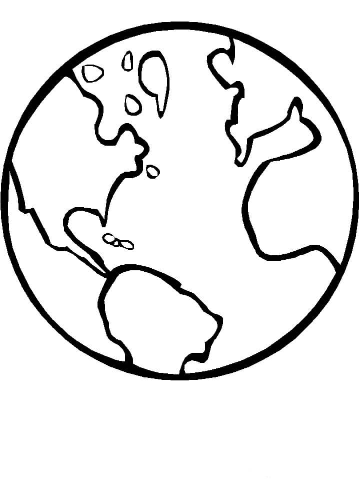 Dibujo de Tierra Perfecta para Colorear