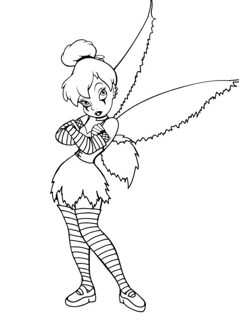 Dibujo de Enfriar Tinkerbell para Colorear