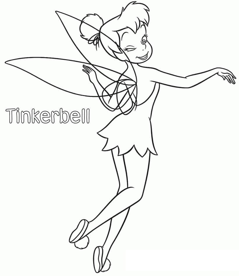 Dibujo de Gran Tinkerbell para Colorear