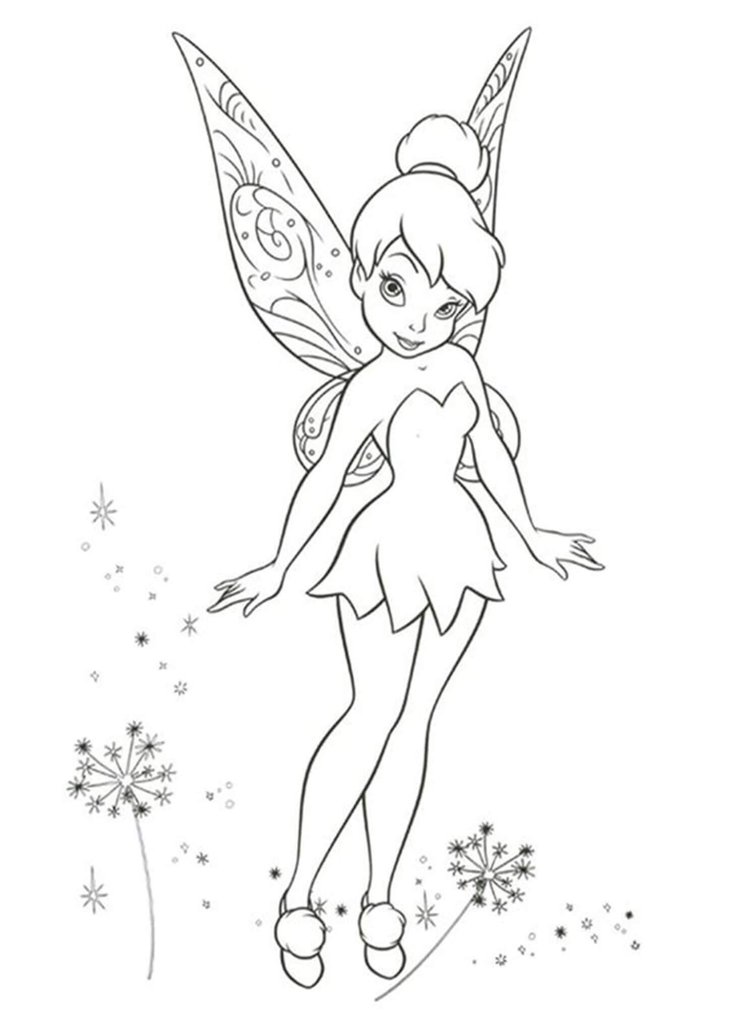 Dibujo de Impresionante Tinkerbell para Colorear
