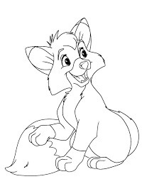 Dibujo de Fox y el Sabueso Tod para Colorear