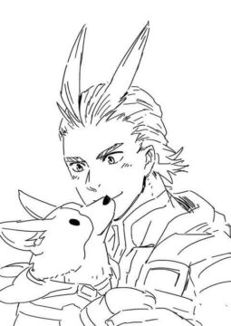 Dibujo de Todo el Poder y el Perro para Colorear