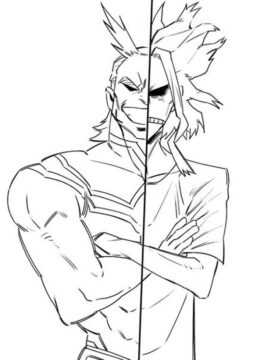 Dibujo de Todo Podria en My Hero Academia para Colorear