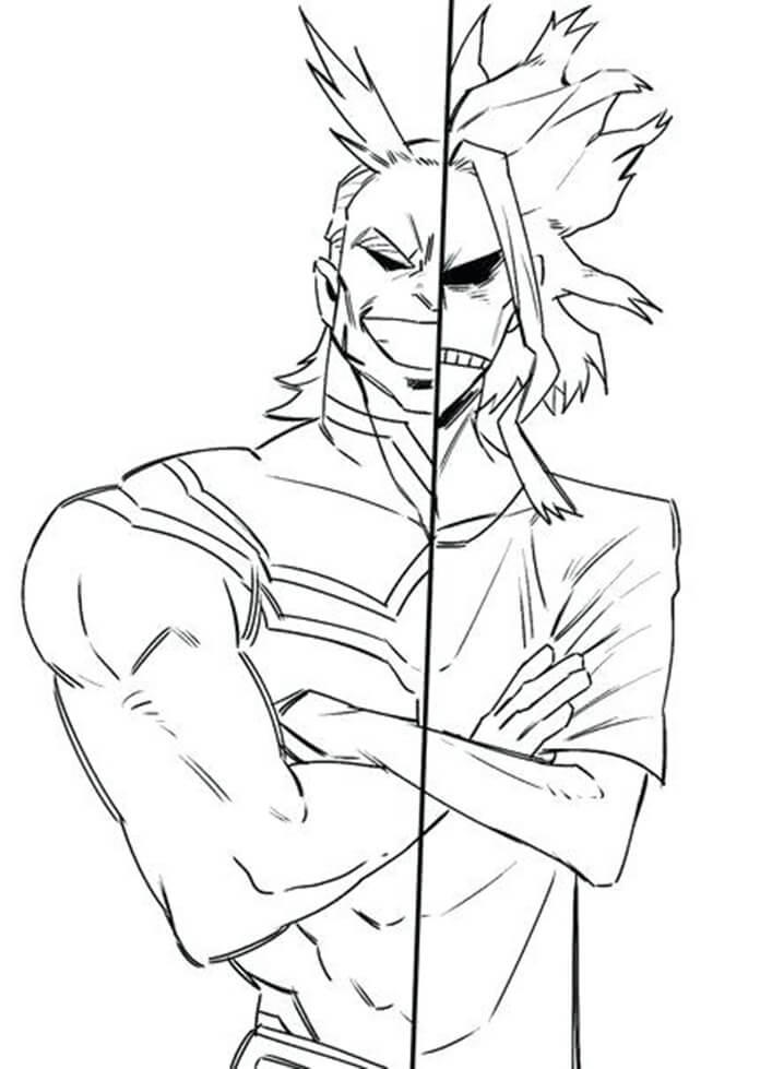 Dibujo de Todo Podria en My Hero Academia para Colorear
