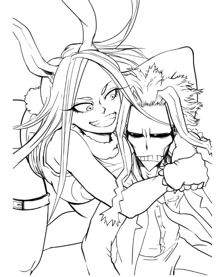 Dibujo de Todo Podria y Su Pareja para Colorear