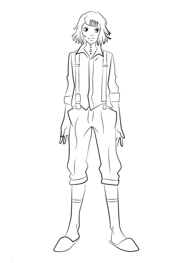 Dibujo de Impresionante Juuzou Suzuya para Colorear