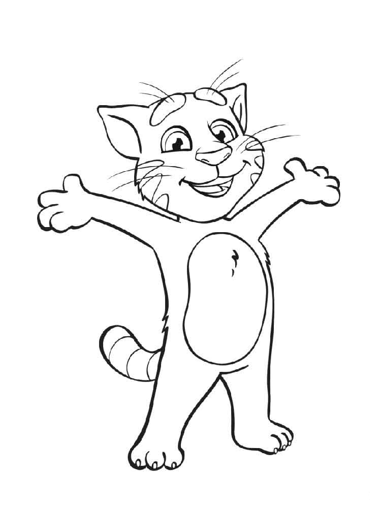 Dibujo de Hola Tom para Colorear