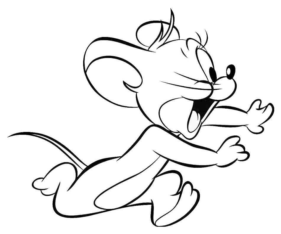 Dibujo de Jerry Corriendo para Colorear