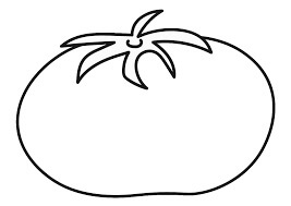 Dibujo de Hermoso Tomate para Colorear