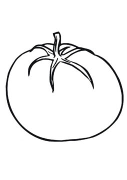 Dibujo de Tomate Impresionante para Colorear