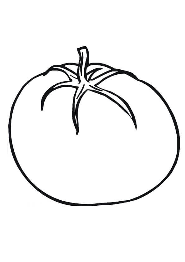 Dibujo de Tomate Impresionante para Colorear