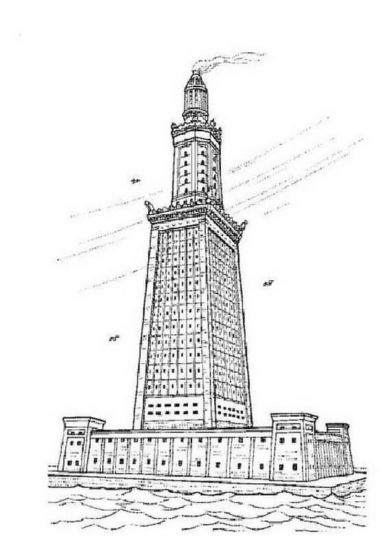 Dibujo de Torre de China 1 para Colorear