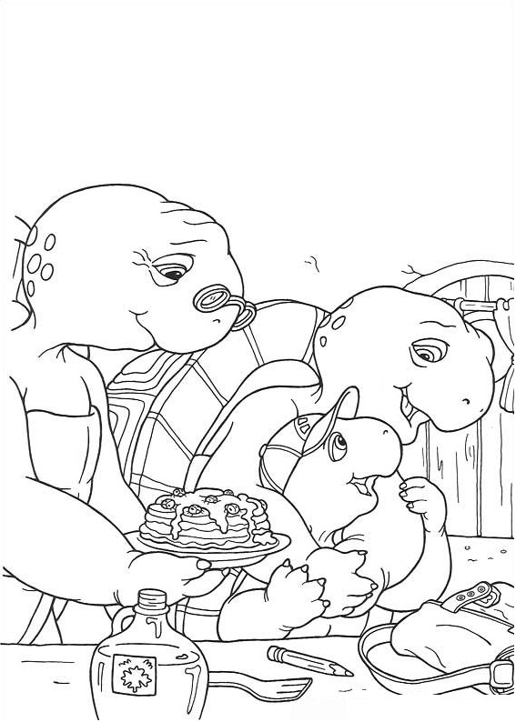 Dibujo de Familia de Franklin para Colorear
