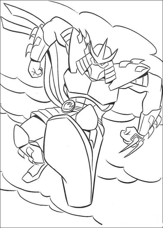 Dibujo de Los Ataques de Shredder para Colorear