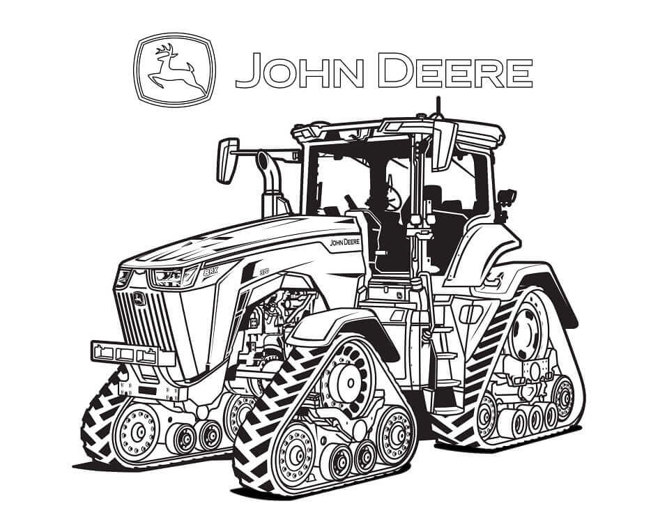 Dibujo de John Deere 2 para Colorear