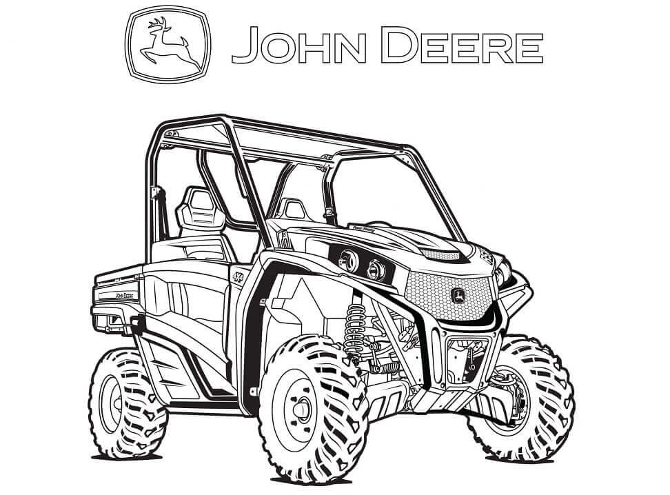 Dibujo de John Deere 4 para Colorear