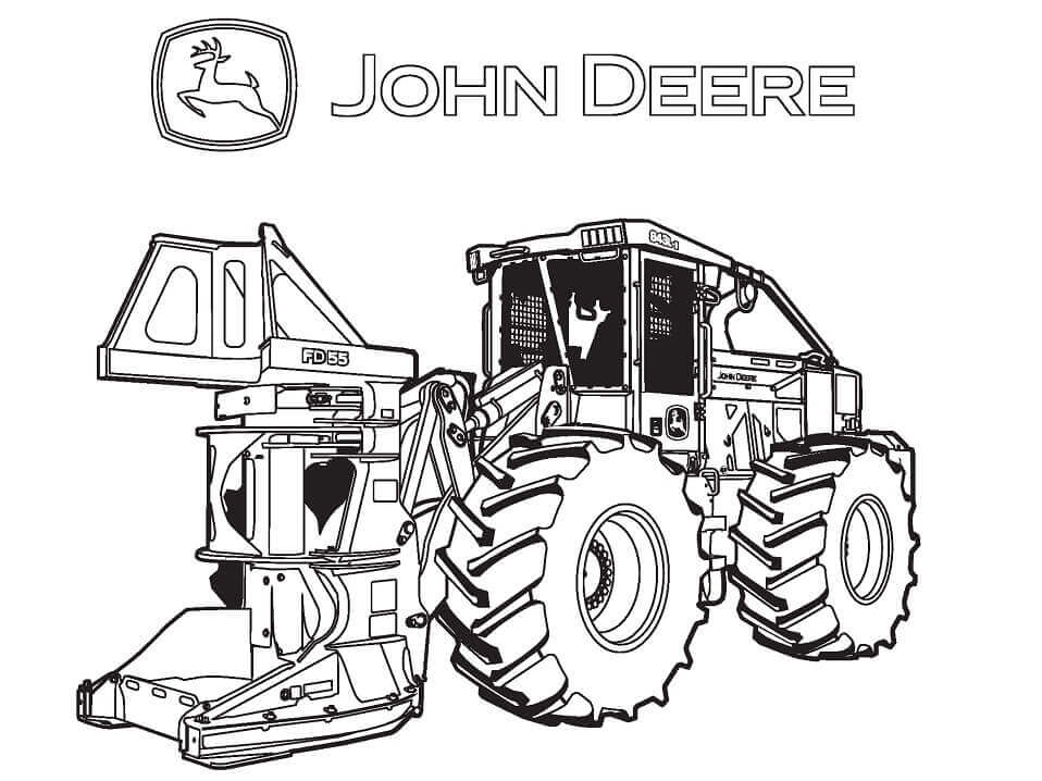 Dibujo de John Deere 5 para Colorear