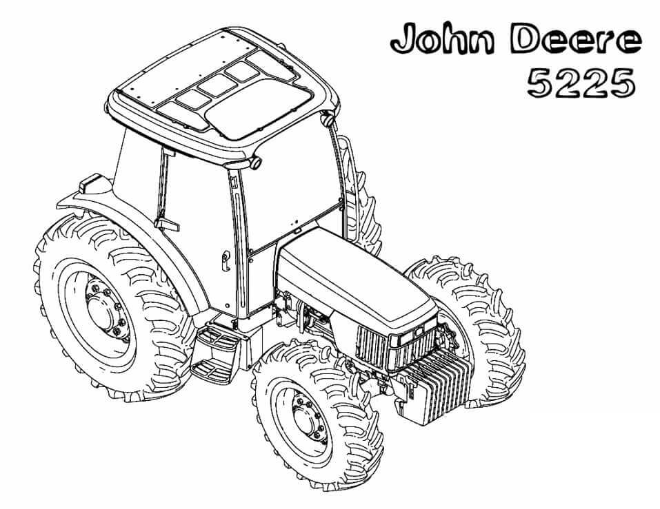 Dibujo de John Deere 5225 para Colorear
