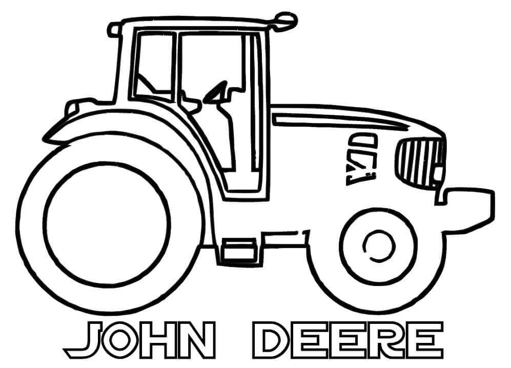 Dibujo de John Deere para Colorear