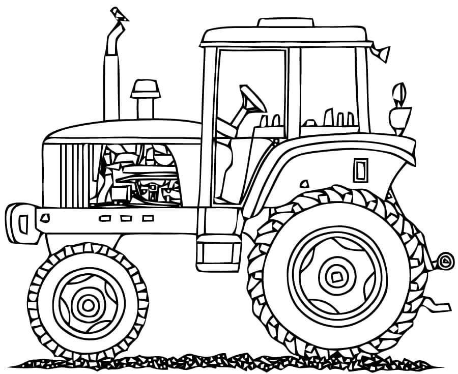 Dibujo de Tractor 2 para Colorear
