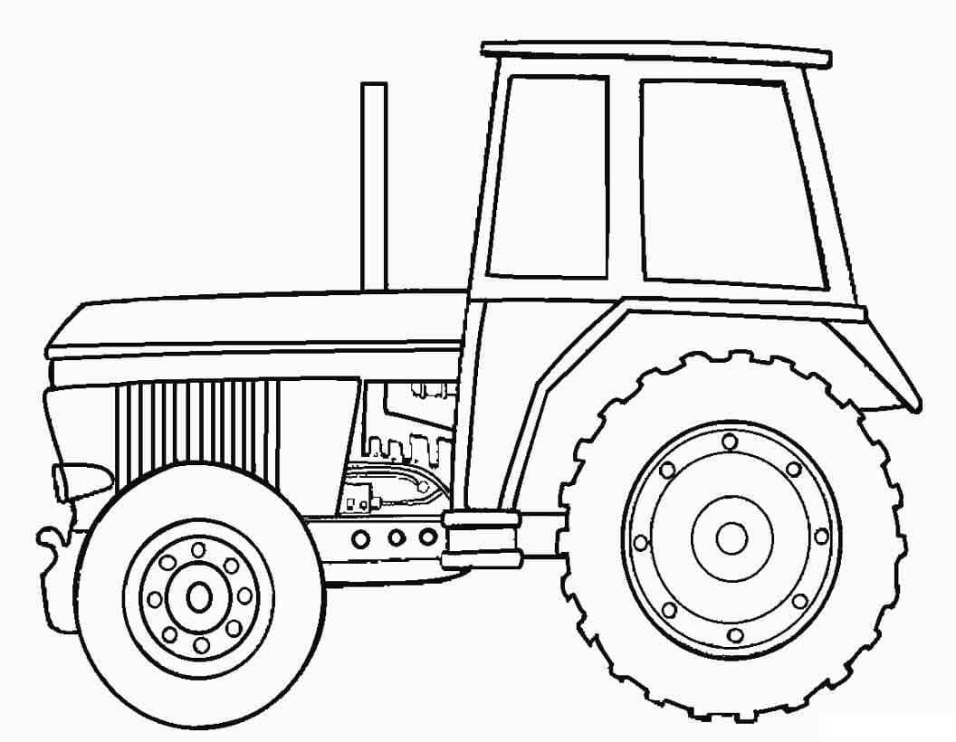 Dibujo de Tractor 3 para Colorear