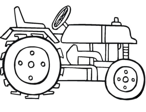 Dibujo de Tractor 4 para Colorear