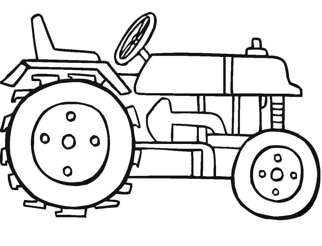 Dibujo de Tractor 4 para Colorear
